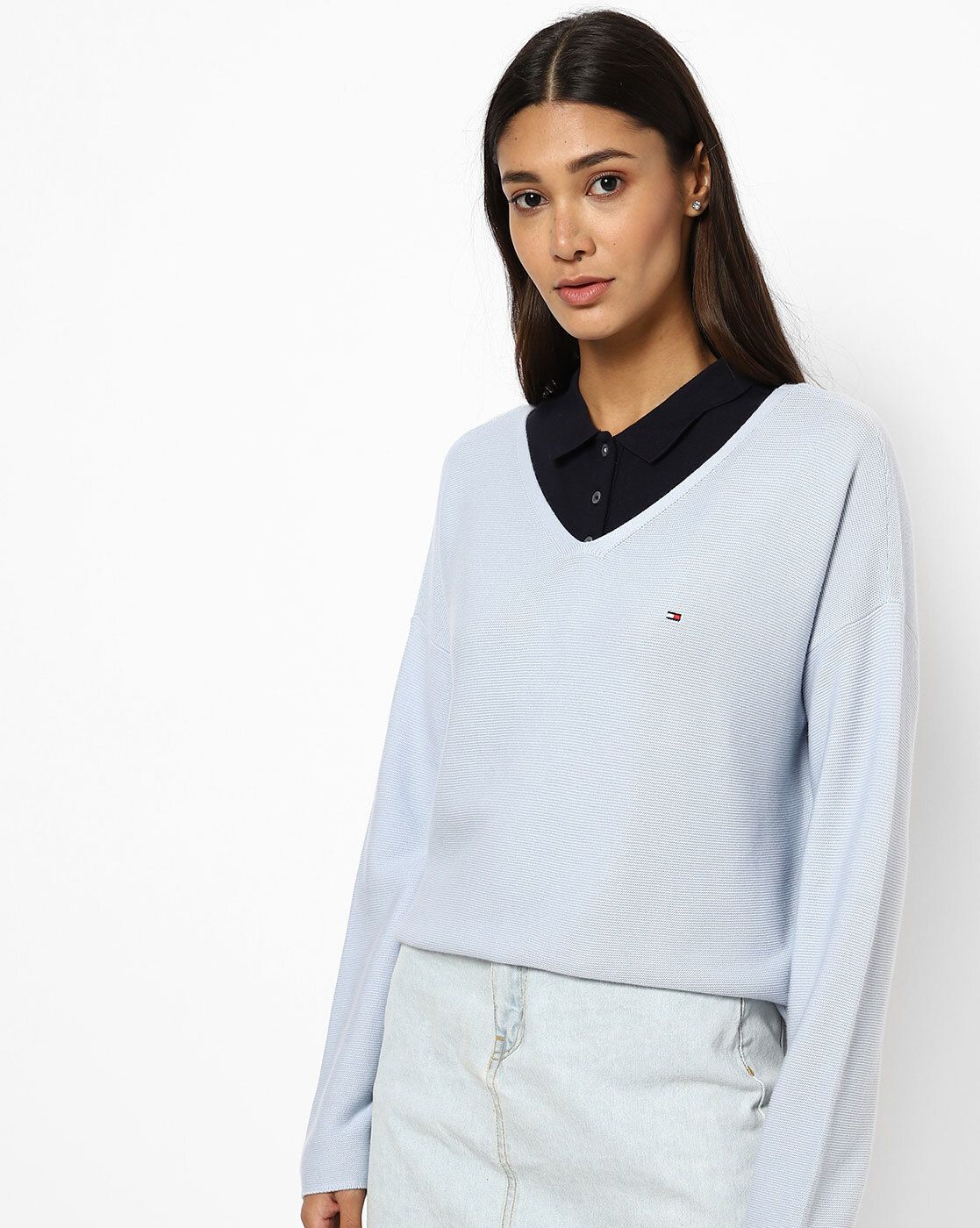 Buy Blue Sweatshirt & Hoodies for Women by TOMMY HILFIGER Online