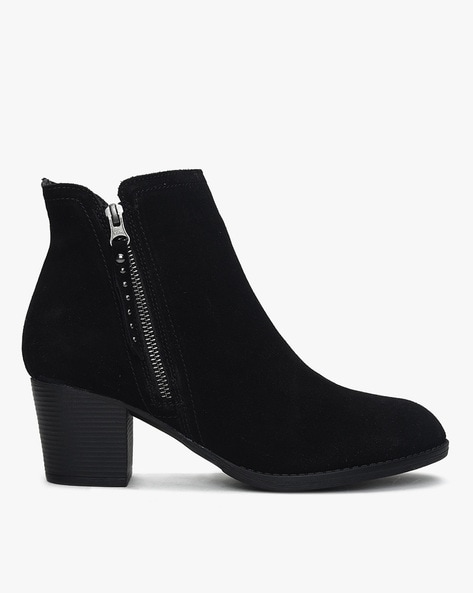 skechers heeled boots