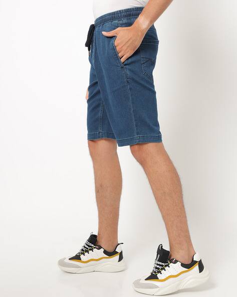 Denim Shorts with Insert Pockets view 2