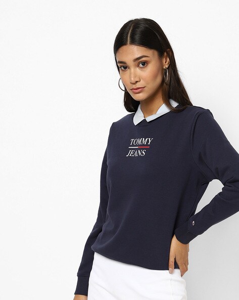 navy hilfiger sweatshirt