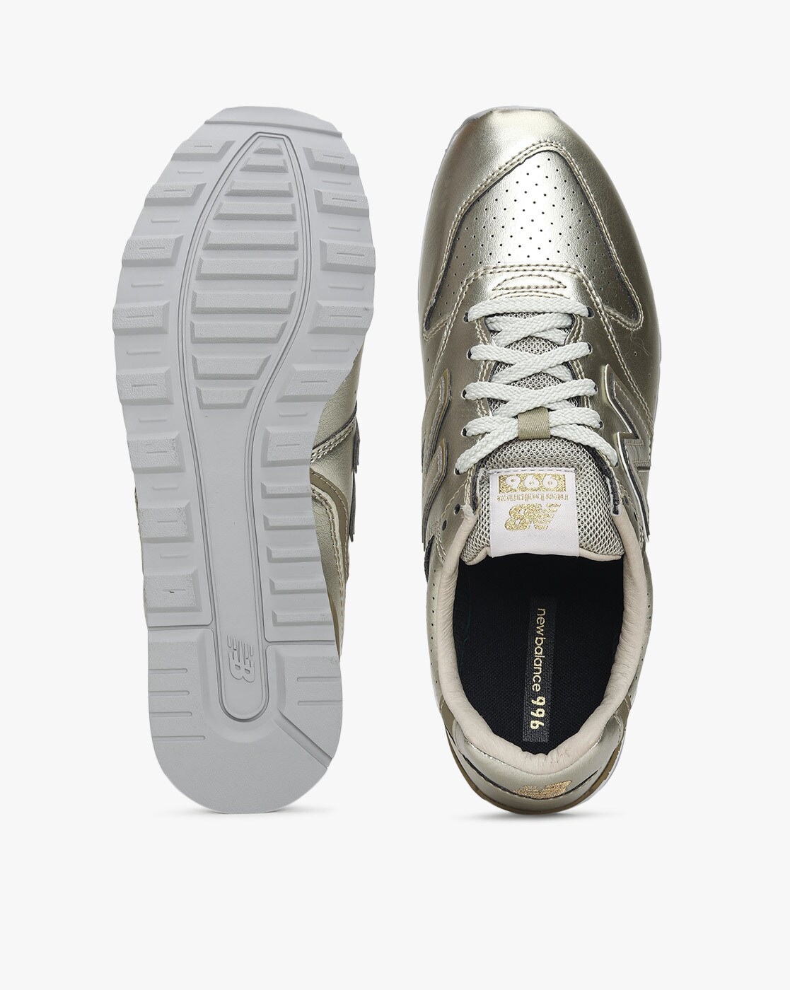 New balance 996 womens 2025 gold metallic