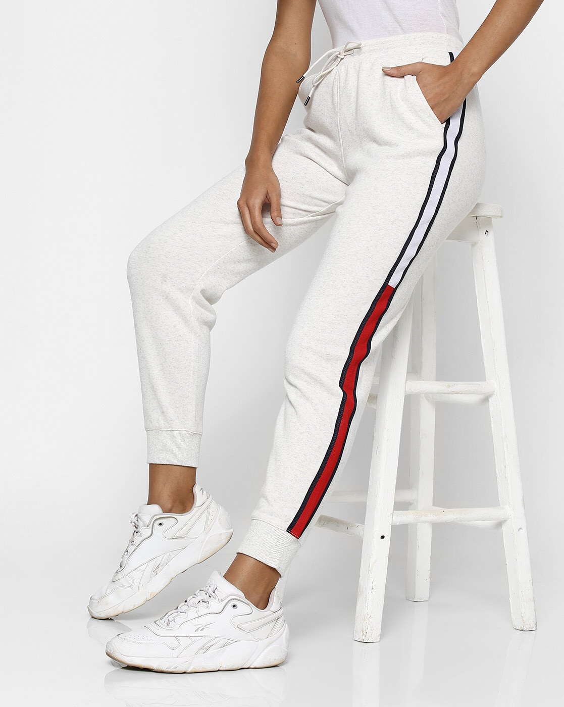 Buy White Track Pants for Women by TOMMY HILFIGER Online  Ajiocom