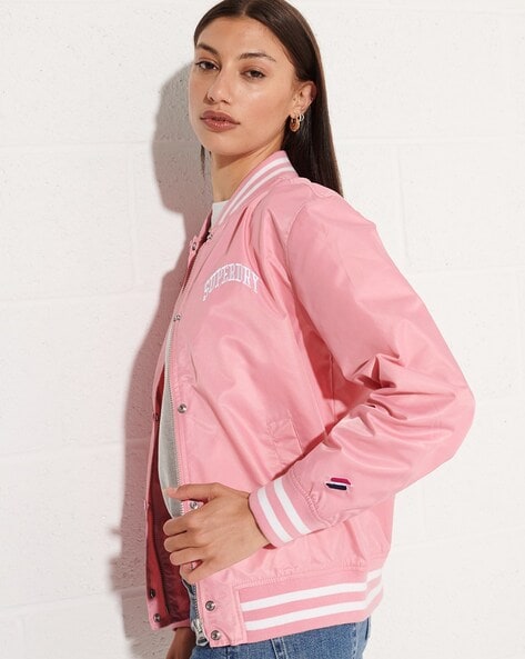 Women's New York Varsity Cropped Jacket | Love Moda – LOVE MODA