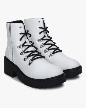 Buy White Boots for Women by Skechers 