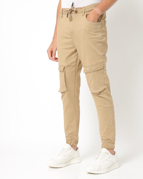 Buy John Players Men Black Solid Slim Fit Flat Front Trousers - Trousers  for Men 1542344 | Myntra