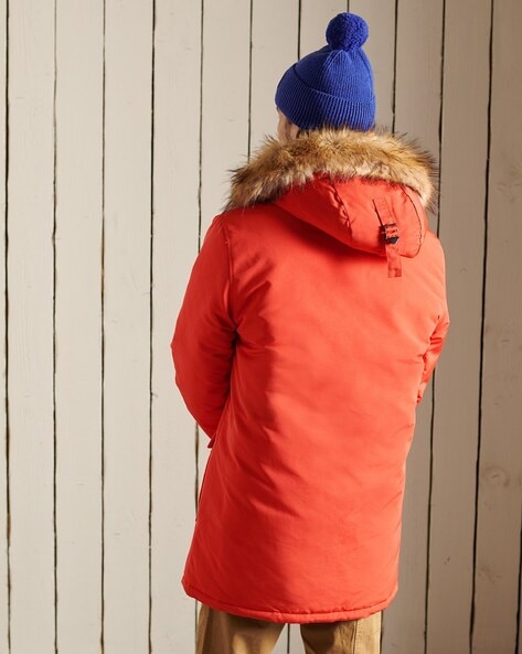 Orange cheap parka mens