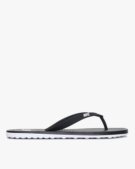 Nike white best sale thong flip flops