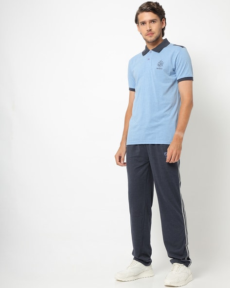 Buy AM Mens Solid Dry Fit Tshirt  Track Pant Set for MensBoysBlack M  at Amazonin
