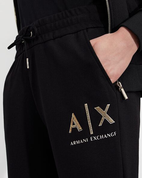 Buy Black Trousers Pants for Women by ARMANI EXCHANGE Online