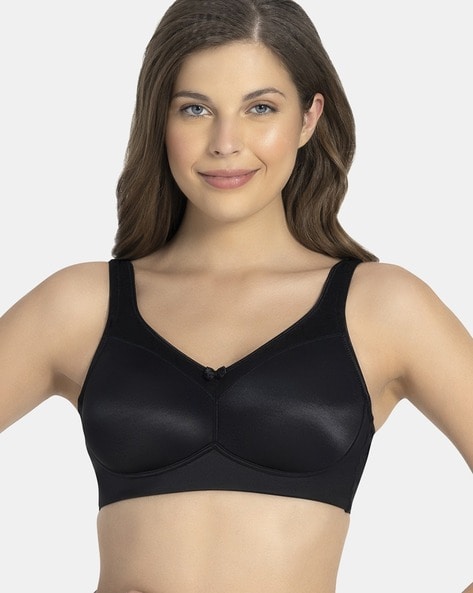 Buy ANUSHIL Women Solid Cotton 4 Way Strechable Non Wired Sports Bra (Black,  Size:-XL) Online at Best Prices in India - JioMart.