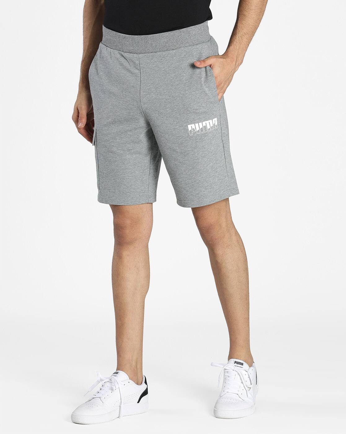 puma grey shorts