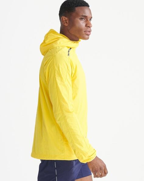 yellow running jacket mens