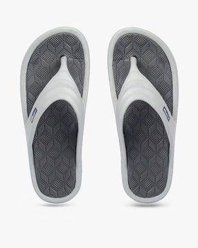 Textured Thong-Strap Flip-Flops