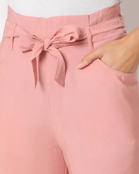 Buy Pink Trousers & Pants for Women by KRAUS Online | Ajio.com