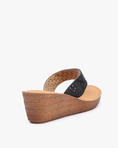 Katliu Women's Wedge Platform Sandals Elastic Ankle Strap Cork Platform  Sandals, Apricot, 8 price in UAE | Amazon UAE | kanbkam