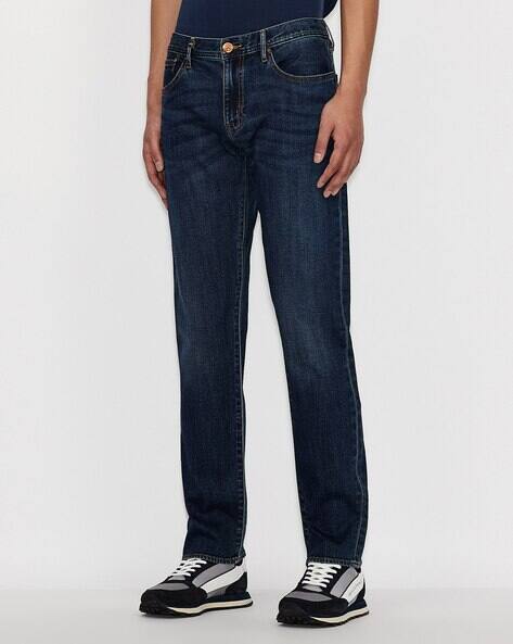 armani straight fit jeans