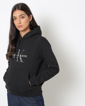 Buy Black Sweatshirt & Hoodies for Women by Calvin Klein Jeans