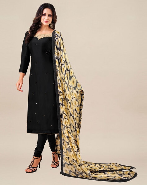 black salwar material