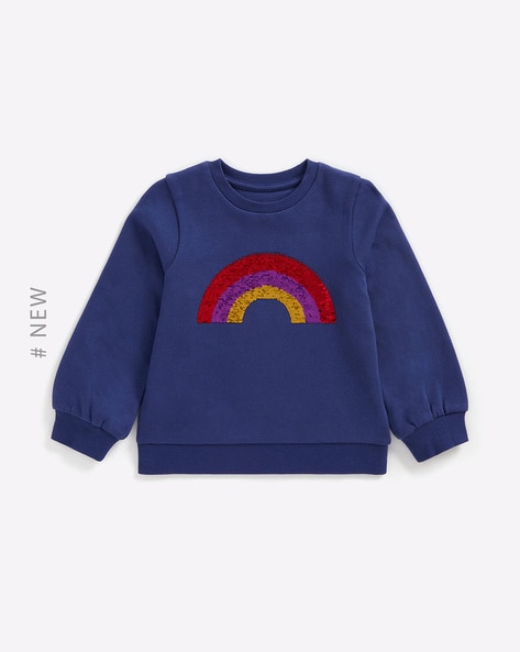 Girls hot sale rainbow sweatshirt