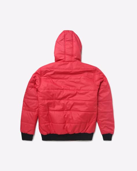 Zip-Front Hooded Bomber Jacket view 2