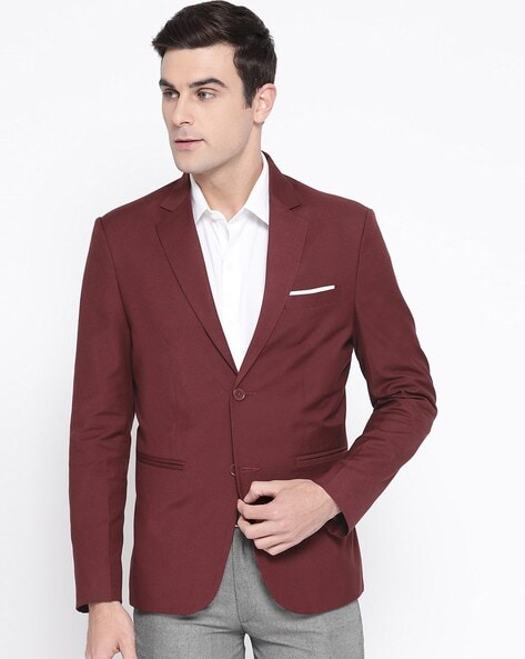 Maroon blazer sale mens