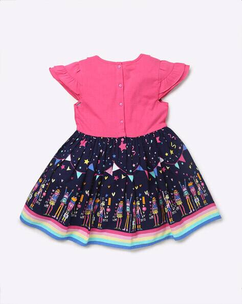 Novelty Print Ruffled A-line Dress view 2