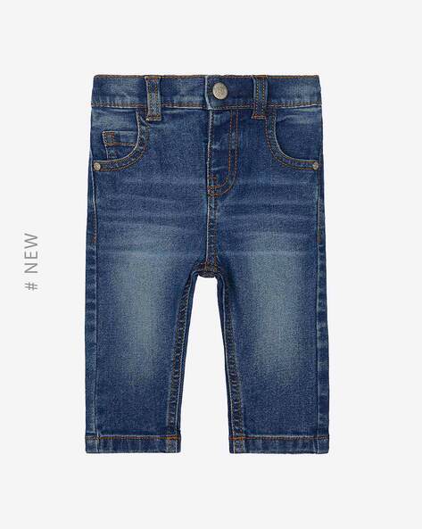 Mothercare Washed Jeans with Semi-Elasticated Waistband