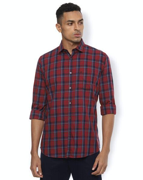 Buy Maroon Shirts for Men by VAN HEUSEN 