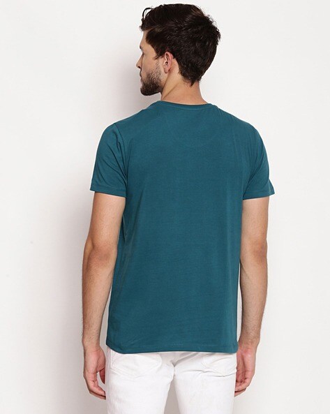 Mens Pocket T-Shirt - S / Petrol Blue