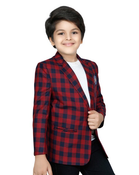 Royal Blue Fancy Jacquard Kurta & Pajama Set - Boys 1 to 15 Years #36708 |  Buy Kids Silk Kurta Pajama Online