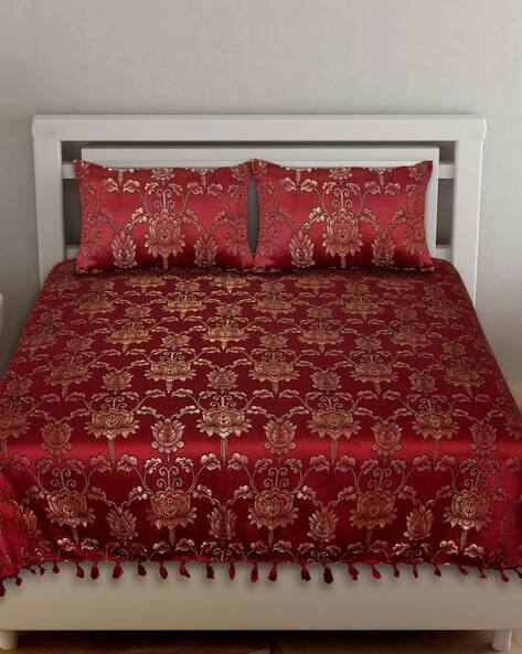 Buy Maroon Bedsheets for Home \u0026 Kitchen 