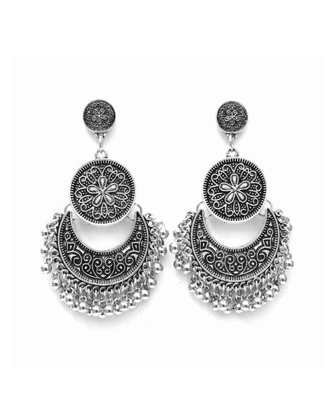 Traditional sale silver earrings