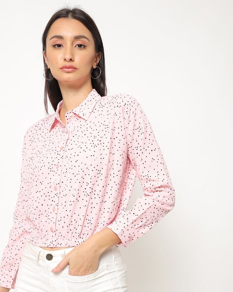 Buy Baby Pink Shirts for Women by RIO Online Ajio