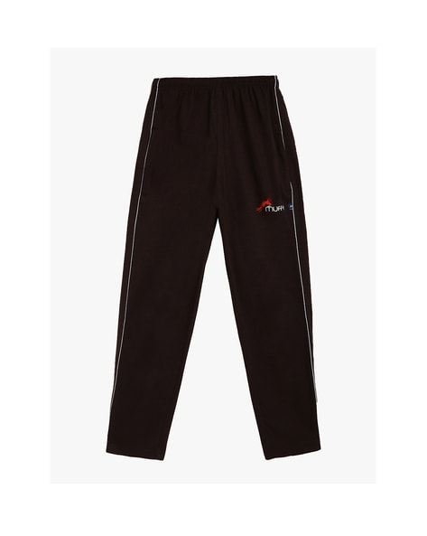 Straight Track Pants with Elasticated Waistband