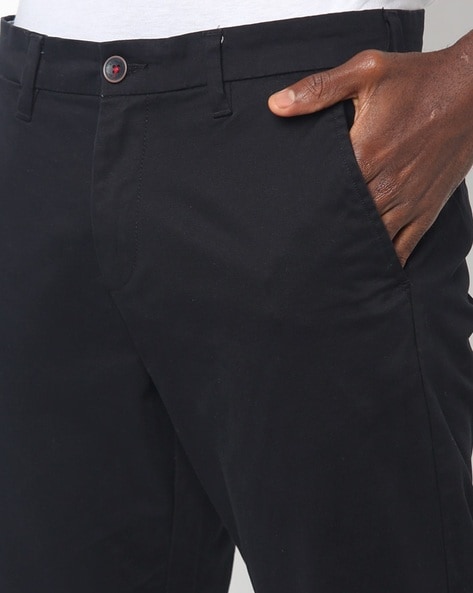 flat front chino trousers