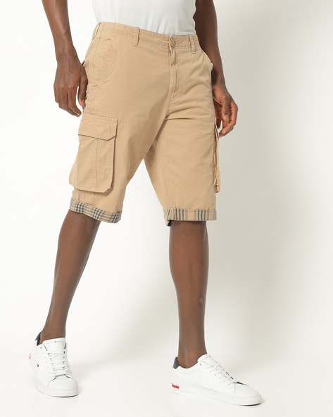 long rise cargo shorts