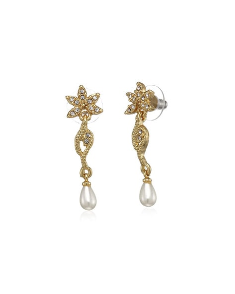 Silver Crystal Long Tassels Dangle Earrings For Women  Silver Palace