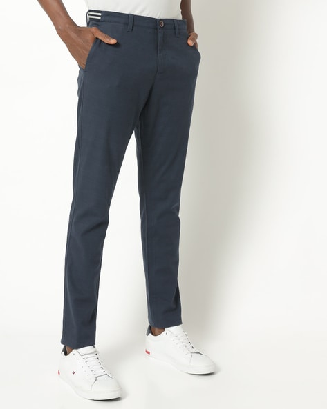 Buy PlaidPlain Mens Elastic Waist Pants Mens Slim Fit Chinos Drawstring  Trousers Grey Slim Fit 29W x 28L at Amazonin
