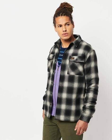 Buy Black Shirts for Men by SUPERDRY 