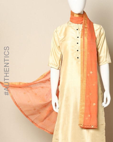 Handloom Chanderi Silk Cotton Sequined Dupatta Price in India