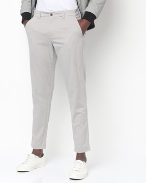 mens slim grey chinos