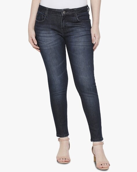 Women Mid-Wash Slim Fit Jeans