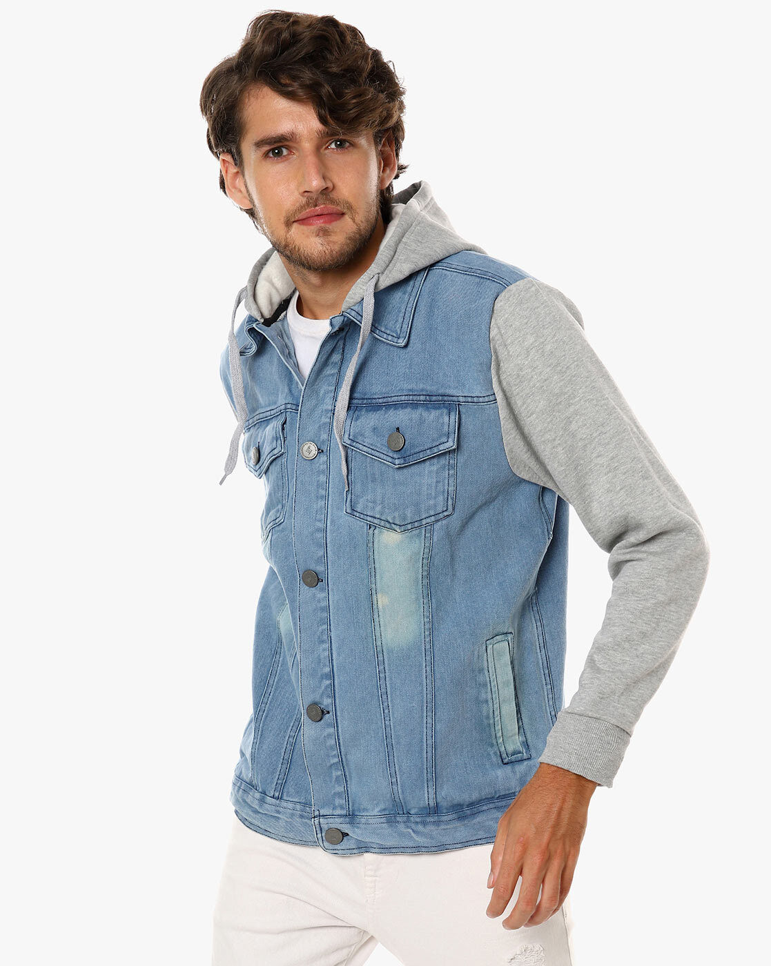 Buy Campus Sutra Men Colorblock Full Sleeve Stylish Casual Denim Jacket  Online