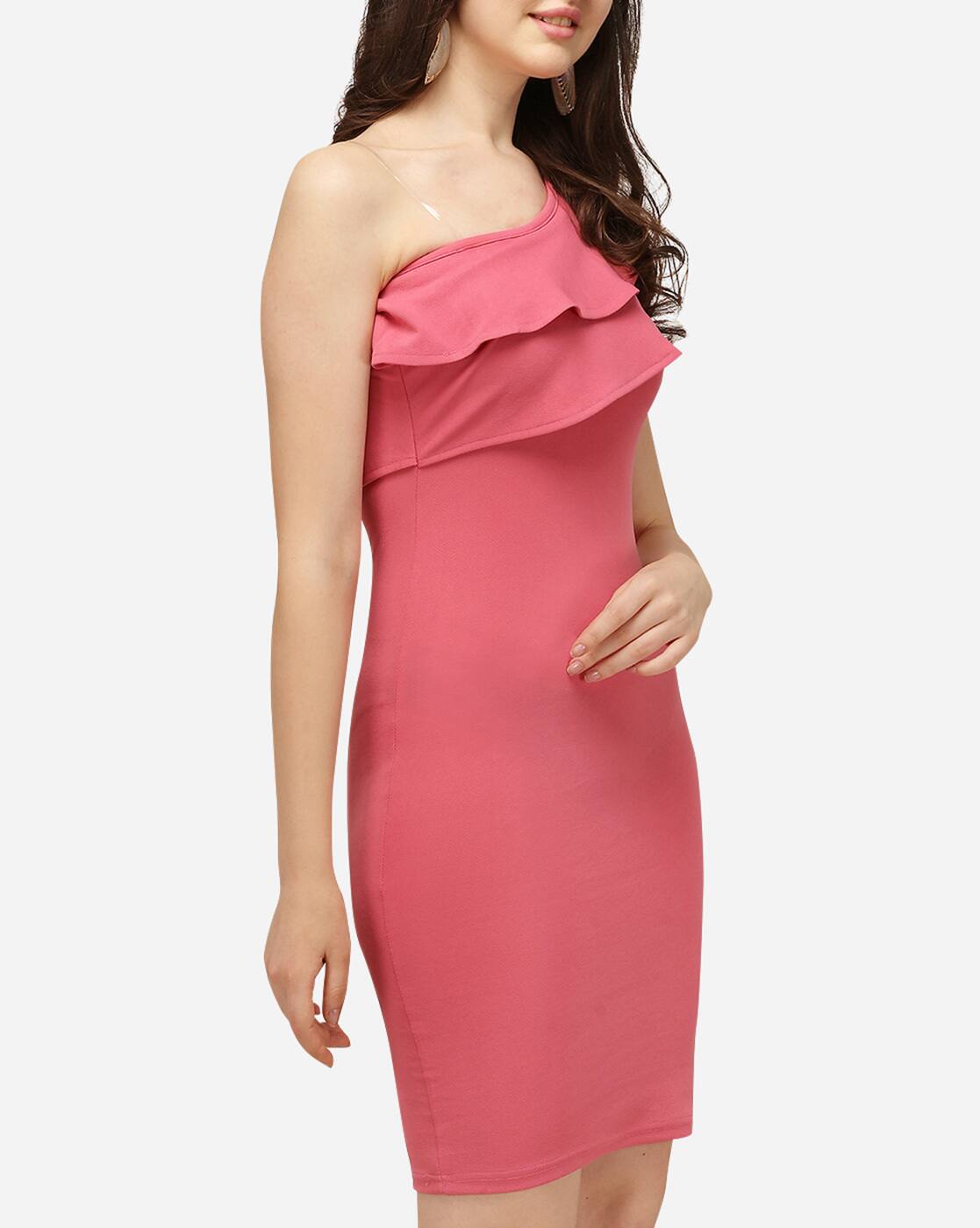 Buy Pink Dresses for Women by GOSTYLE 