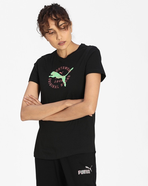 Buy Black Tshirts for Women by Puma Online