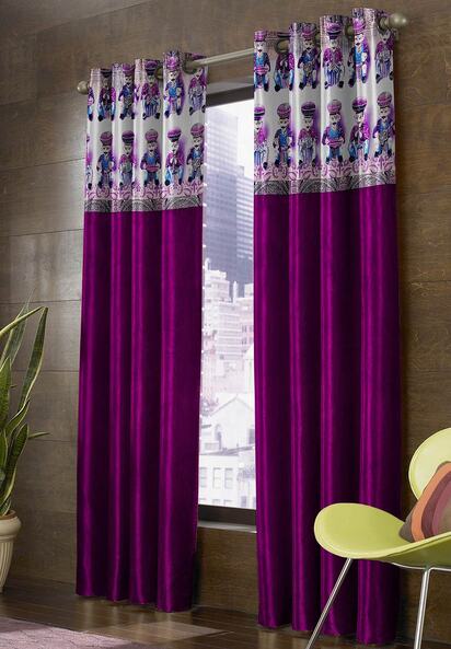 Buy Burgundy Curtains & Accessories for Home & Kitchen by Homefab India  Online