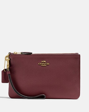 Coach best sale burgundy wristlet