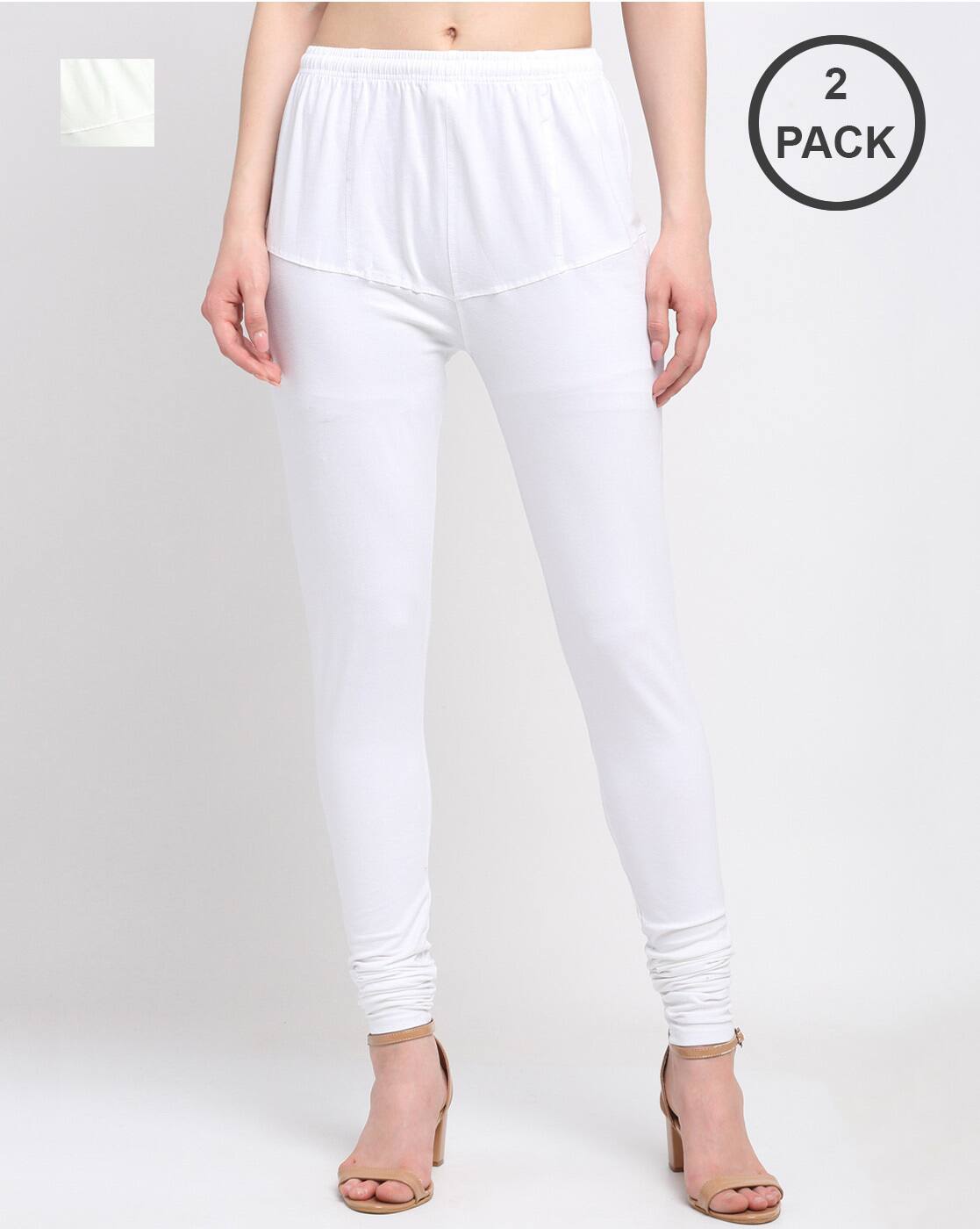 cheap plain white leggings
