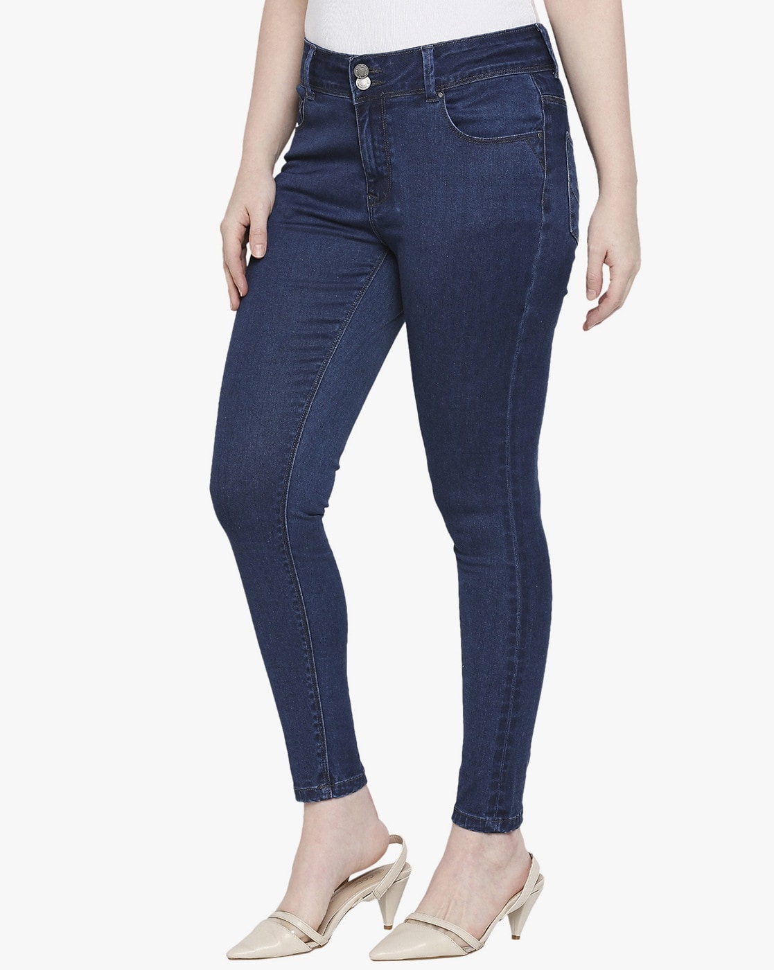 lee skinny fit high rise jeans