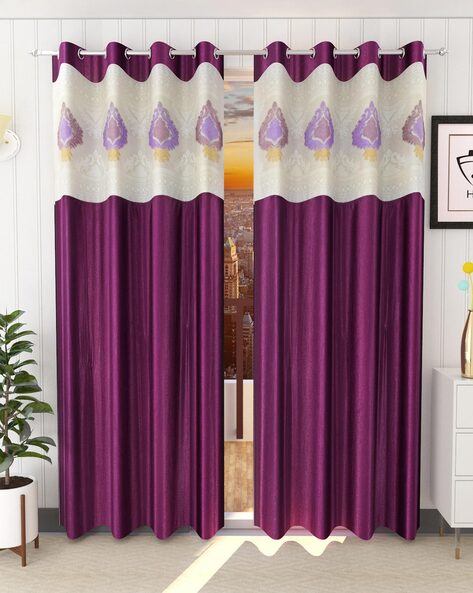 Buy Burgundy Curtains & Accessories for Home & Kitchen by Homefab India  Online